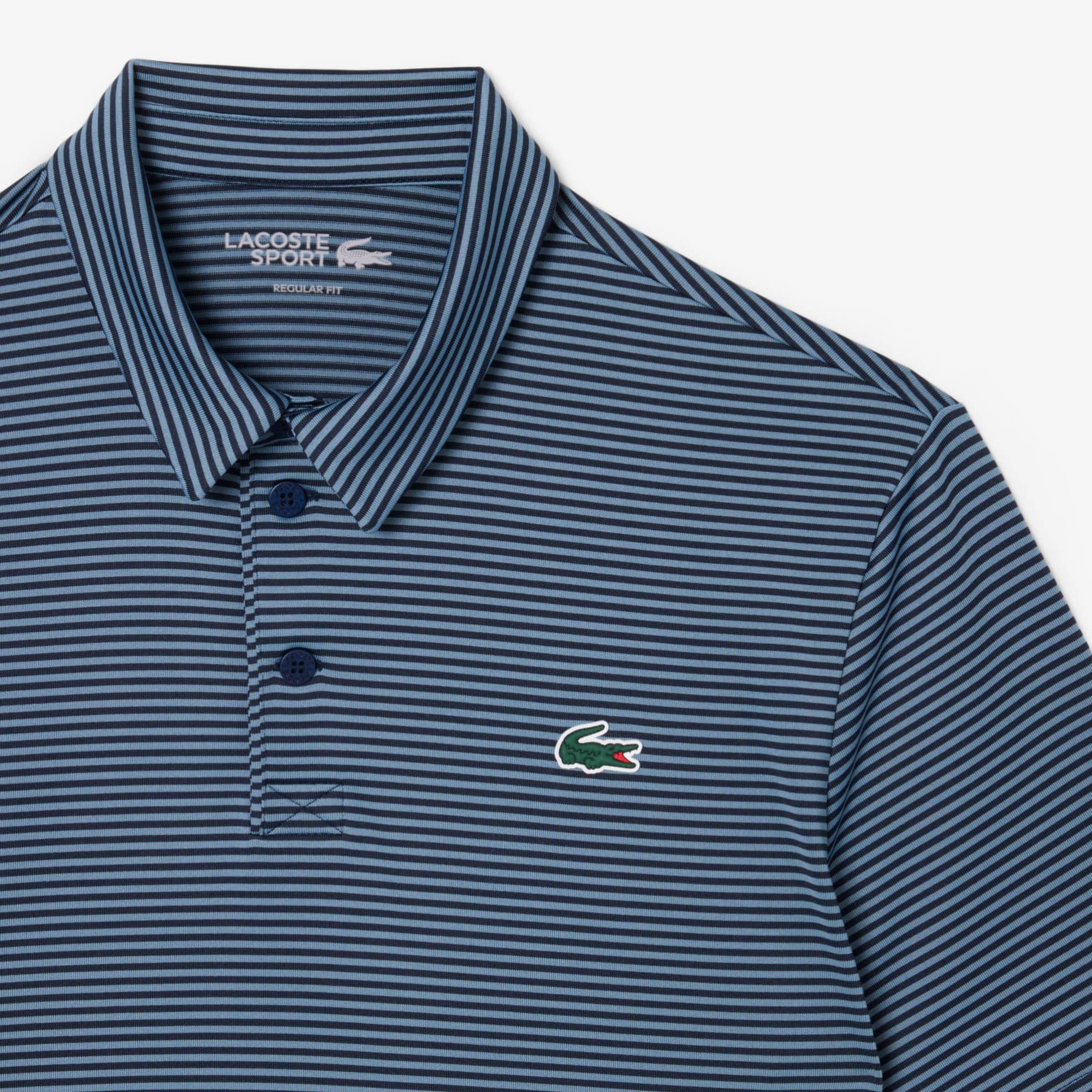 Ultra Dry Striped Golf Polo Shirt