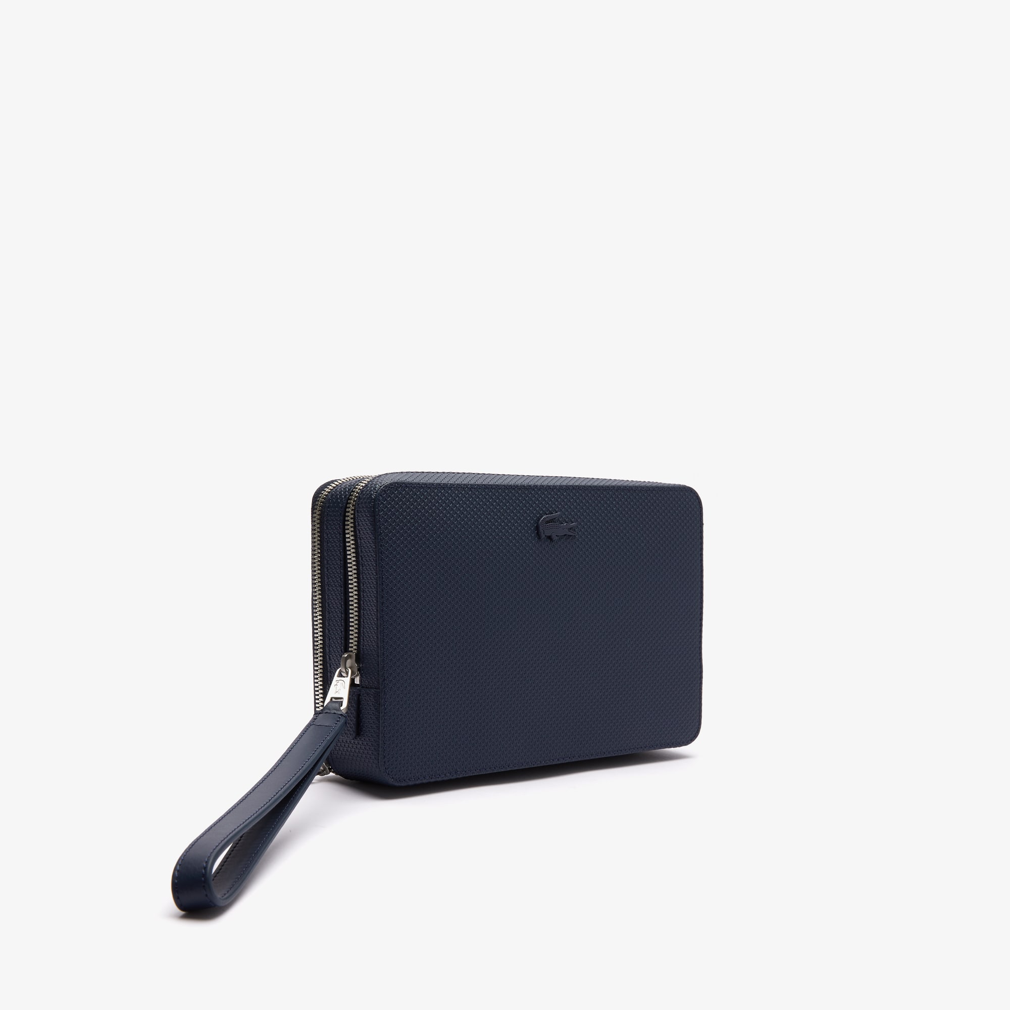 LACOSTE ● CHANTACO Clutch 送料無料 Lacoste Chantaco Leather Clutch Bag | Black | FARFETCH ID