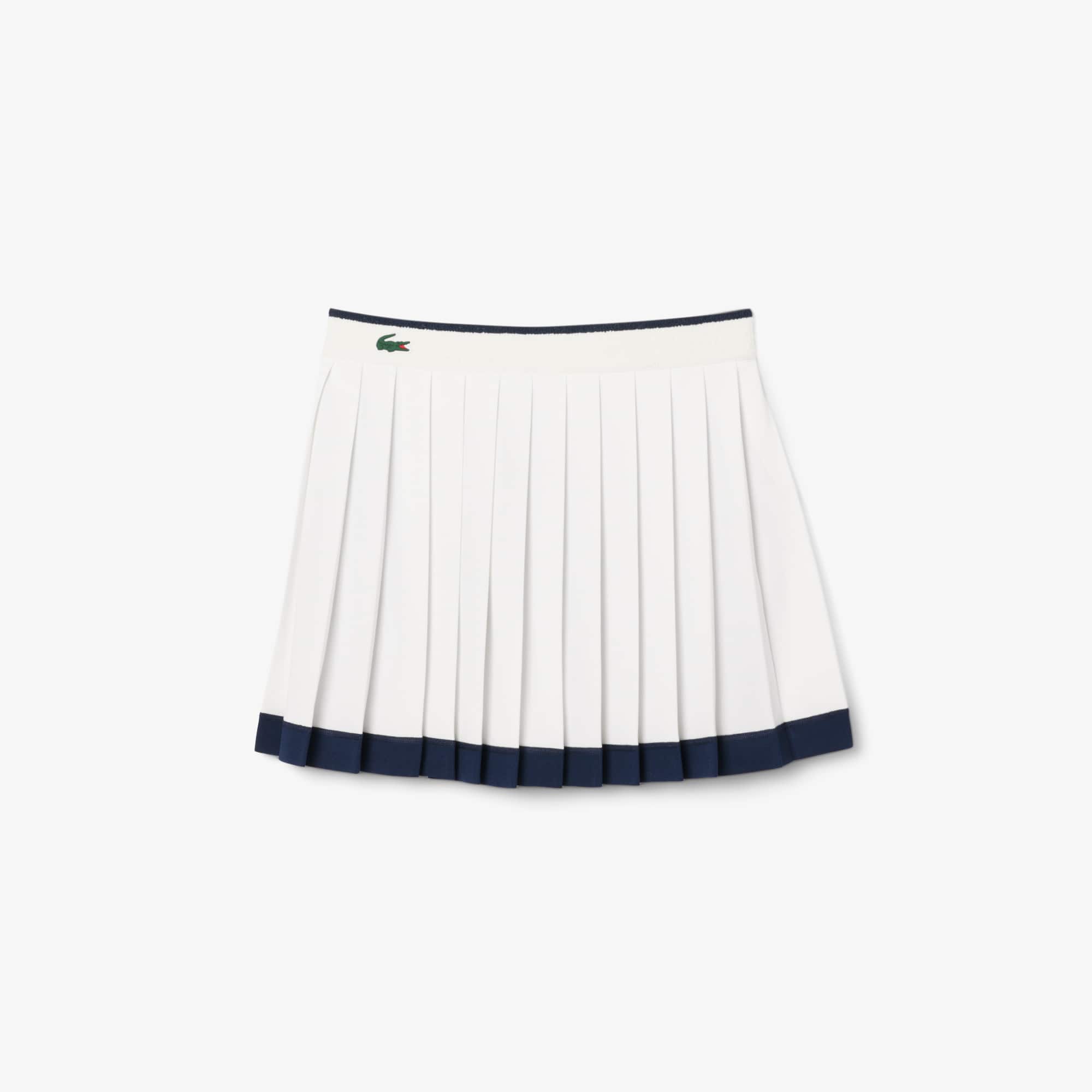 Lacoste Women's Ultra Dry Tennis Heritage Stretch Skirt - 38 In White