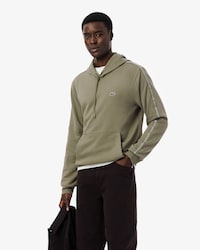 Logo Stripe Zipped Hoodie