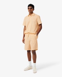 Striped Cotton Poplin Shorts