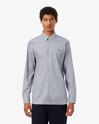 Men's Slim Fit Striped Stretch Button Down Shirt