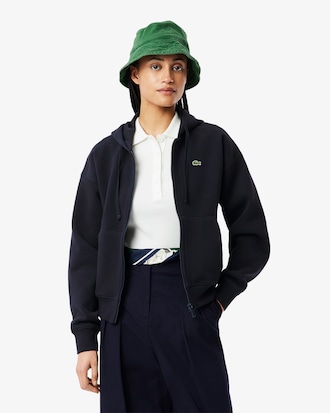 Women's Zip-Up Piqué Hoodie