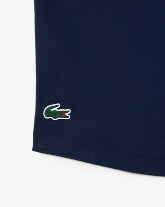 Playera deportiva a contraste de algodón stretch