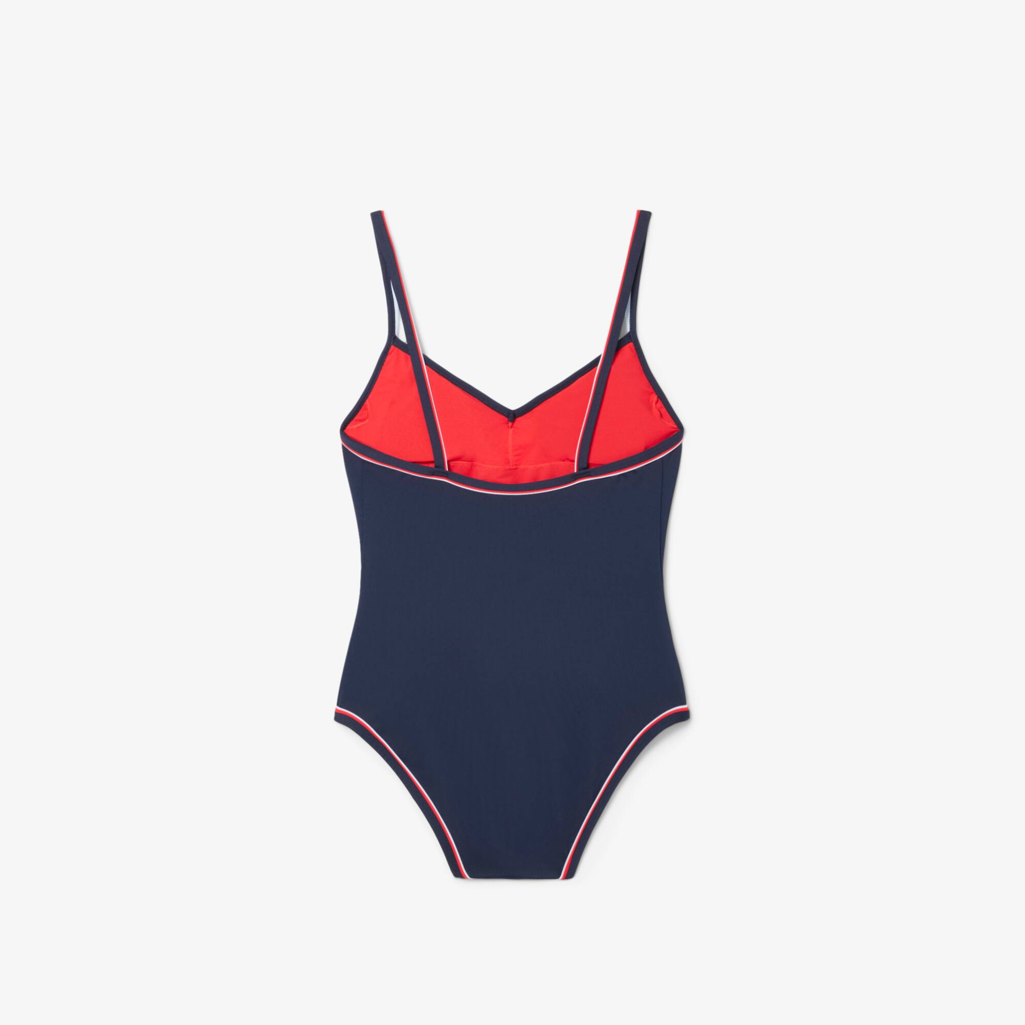 Women's Trim Accent One Piece Swimsuit - Swimwear - New In 2026