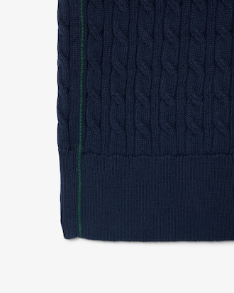 Polo maille torsad&eacute;e coton classic fit