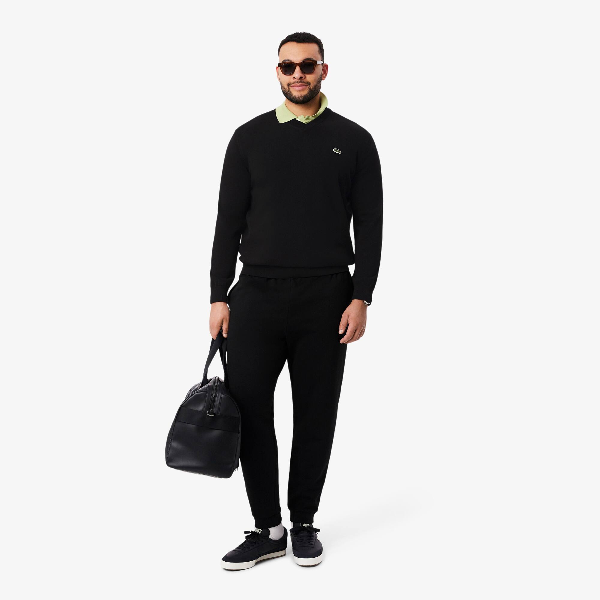 Men's Cotton V-Neck Sweater - Sweaters & Sweatshirts - New In 2026