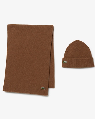 Unisex Wool Scarf & Beanie Gift Set