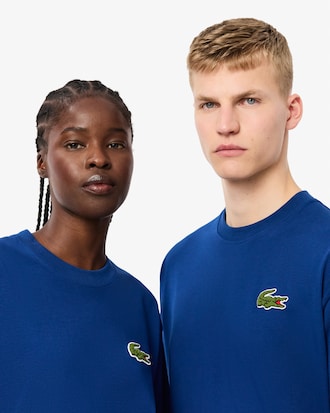 Unisex Loose Fit Heavy Cotton Badge T-Shirt