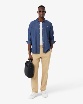 Men's Regular Fit Lightweight Denim Shirt