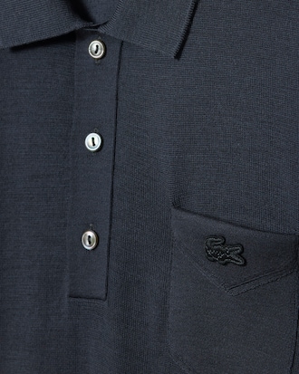 Runway Polo Collar Merino Wool Sweater