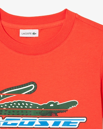 Kids&rsquo; Contrast Print Cotton Jersey T-shirt