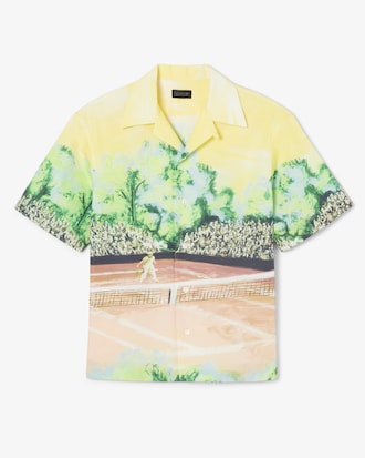 Men's Runway Relaxed Fit Graphic Print Shirt