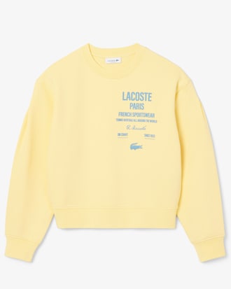 Women's Oversized Pleated Print Sweatshirt