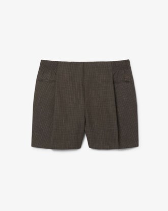 Runway Tailored Wool Bermuda Shorts