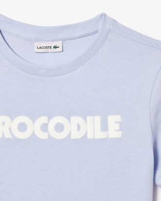 Kids' Crocodile Print Cotton T-Shirt