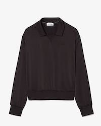 Polo relaxed fit satin&eacute;