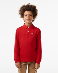 Kids' Long Sleeve Petit Piqué Polo