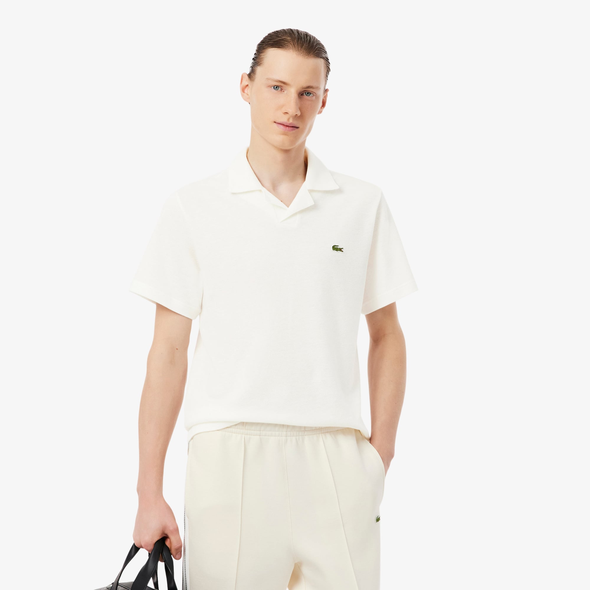 LACOSTE CLASSIC FIT ポロシャツ　ホワイト Classic Fit Cotton-Linen Polo - Polo Shirts - New In 2026 | Lacoste