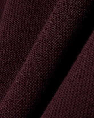 Women's V-Neck Moss Stitch Cotton Cardigan