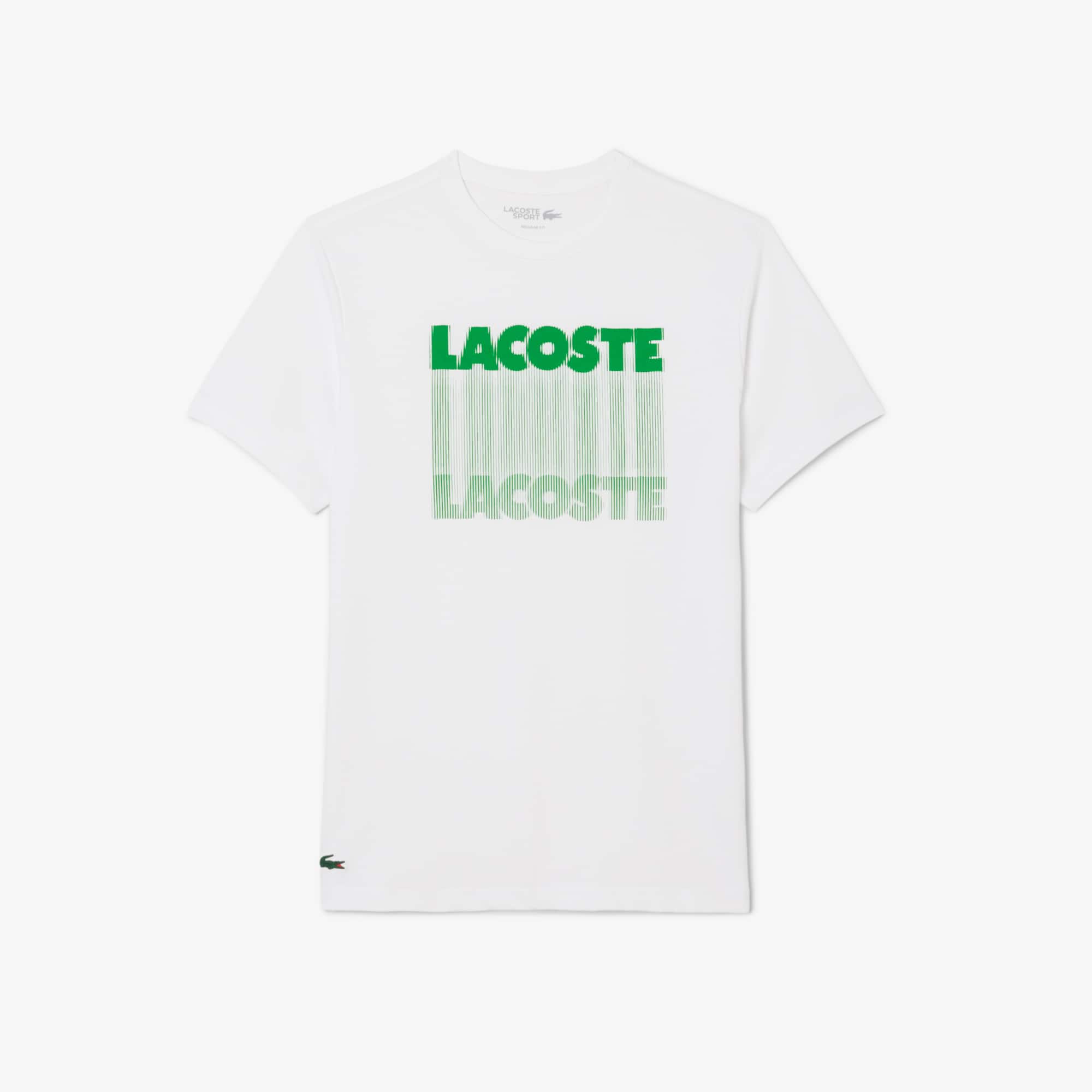 Lacoste Men's Ultra Dry Printed Sport T-shirt - M - 4 In Green