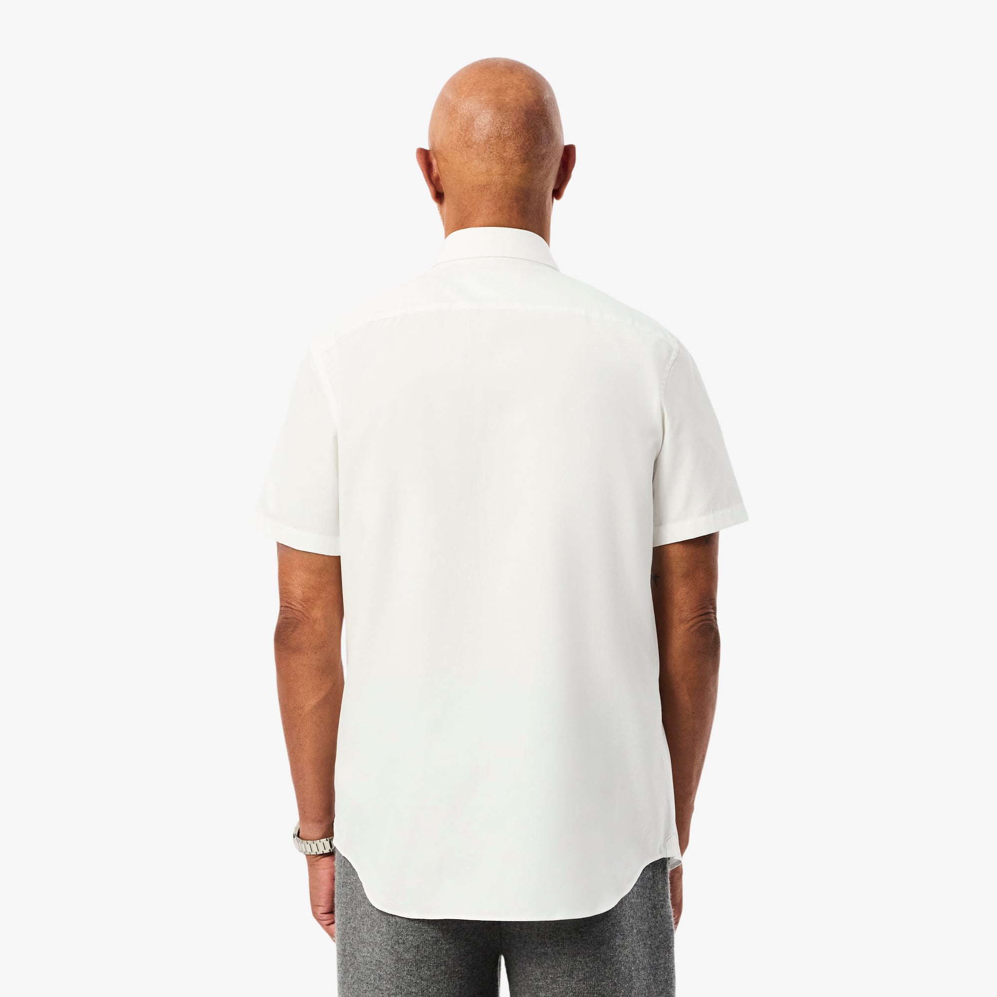 Men's Regular Fit Short Sleeve Cotton Shirt - Button Down