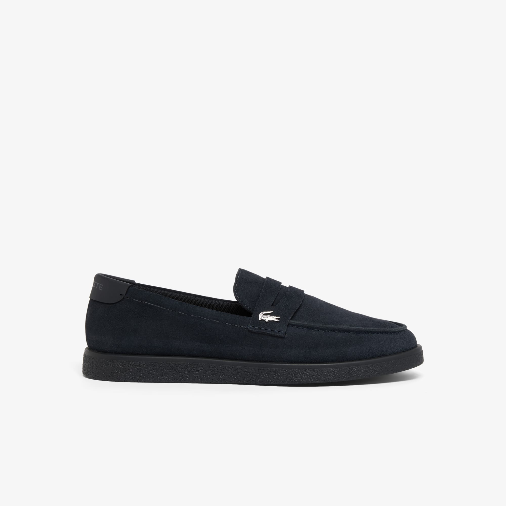 Lacoste Mocasines Cochet de Gamuza para Hombre Negro