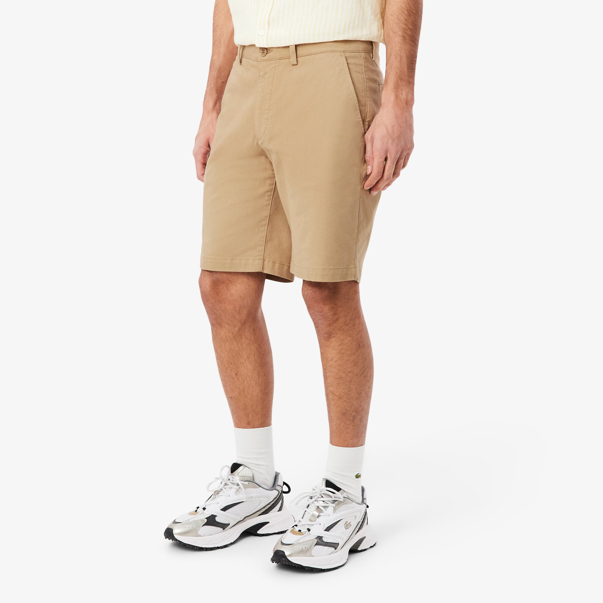 Regular Fit Stretch Cotton Chino Bermuda Shorts