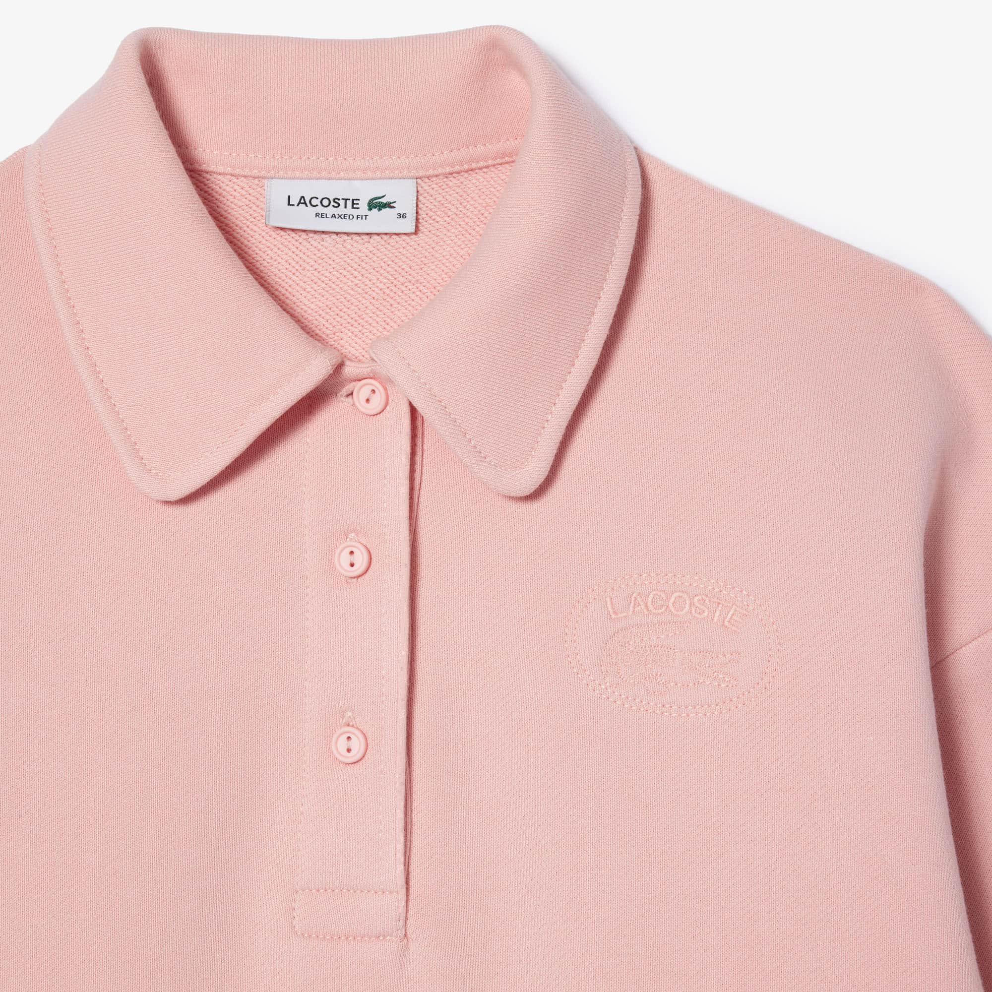 Women's Relaxed Fit Embroidered Polo Sweatshirt - Sweaters