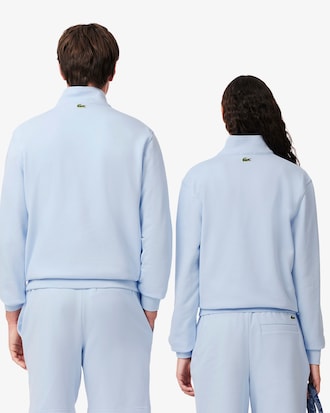 Sweatshirt col montant zippé imprimé