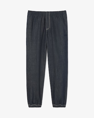Relaxed Fit Elasticated Waist Denim Pants