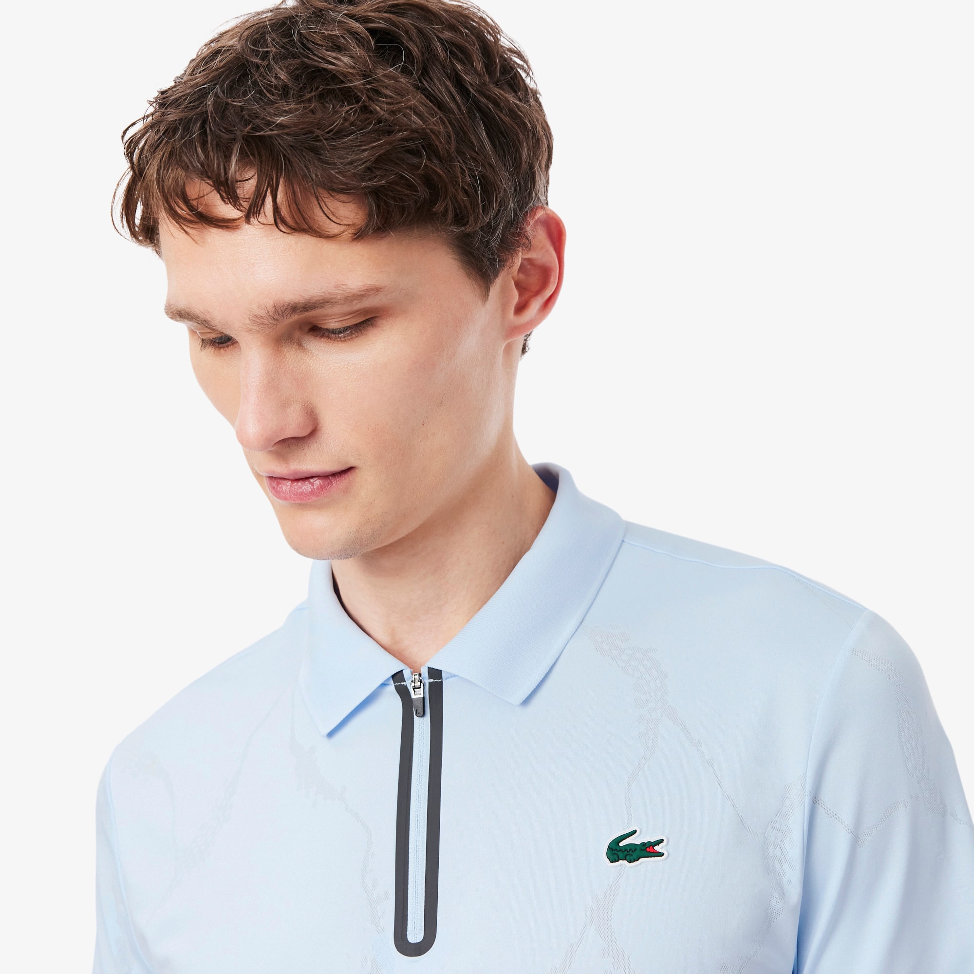 Ultra Dry Jacquard Crocodile Tennis Polo Shirt