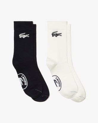 Pack de 2 calcetines unisex Lacoste de algod&oacute;n ecol&oacute;gico Made in France
