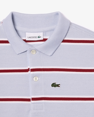 Kids' Striped Petit Piqué Polo