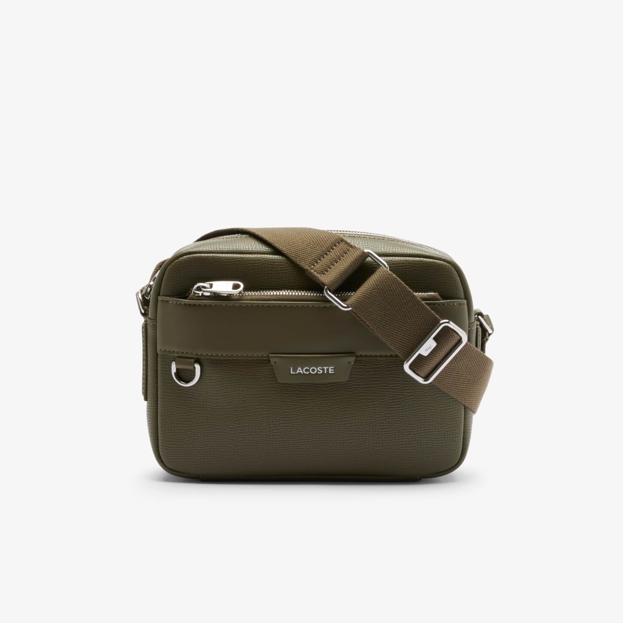 Lacoste Men's Ossian Leather Reporter Bag - One Size In Green