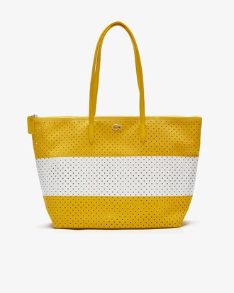 Bolsa Tote L.12.12 Colorblock perforada en Canvas