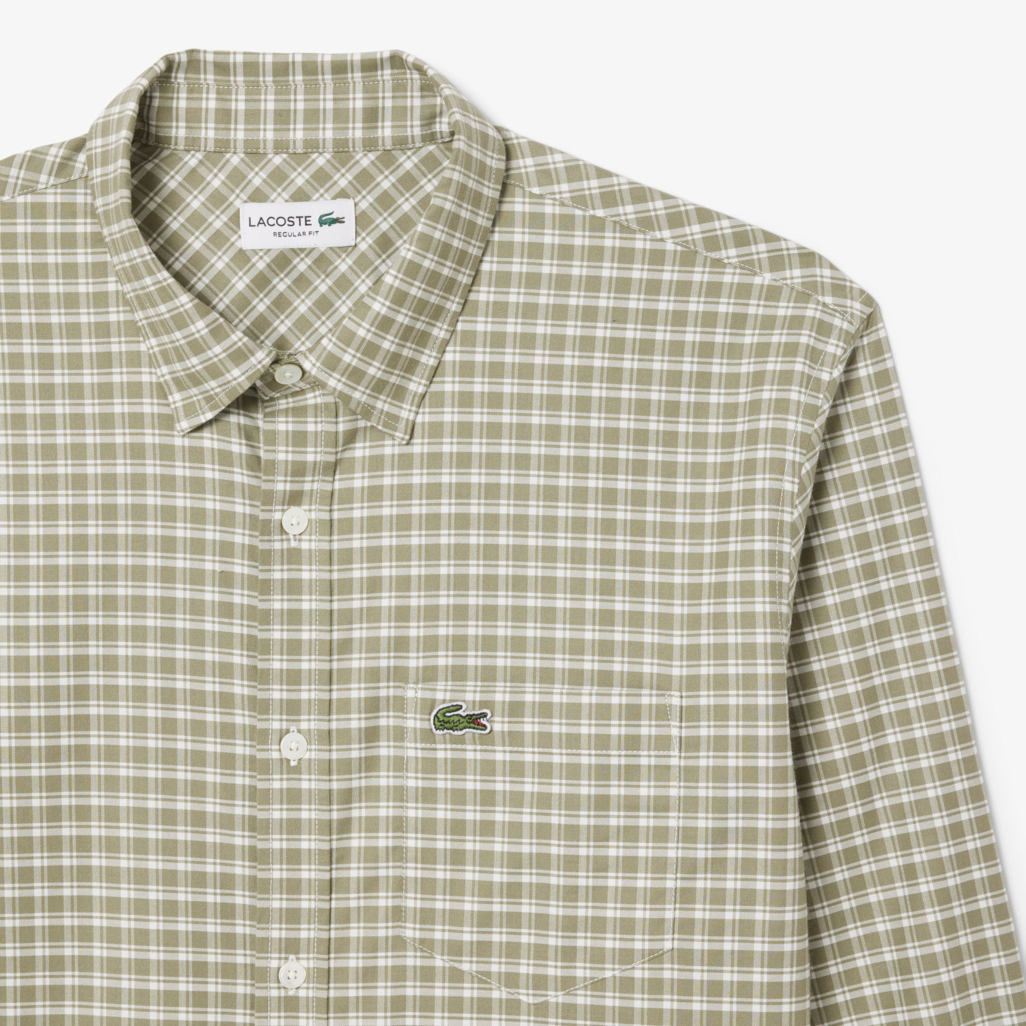 lacoste check shirt