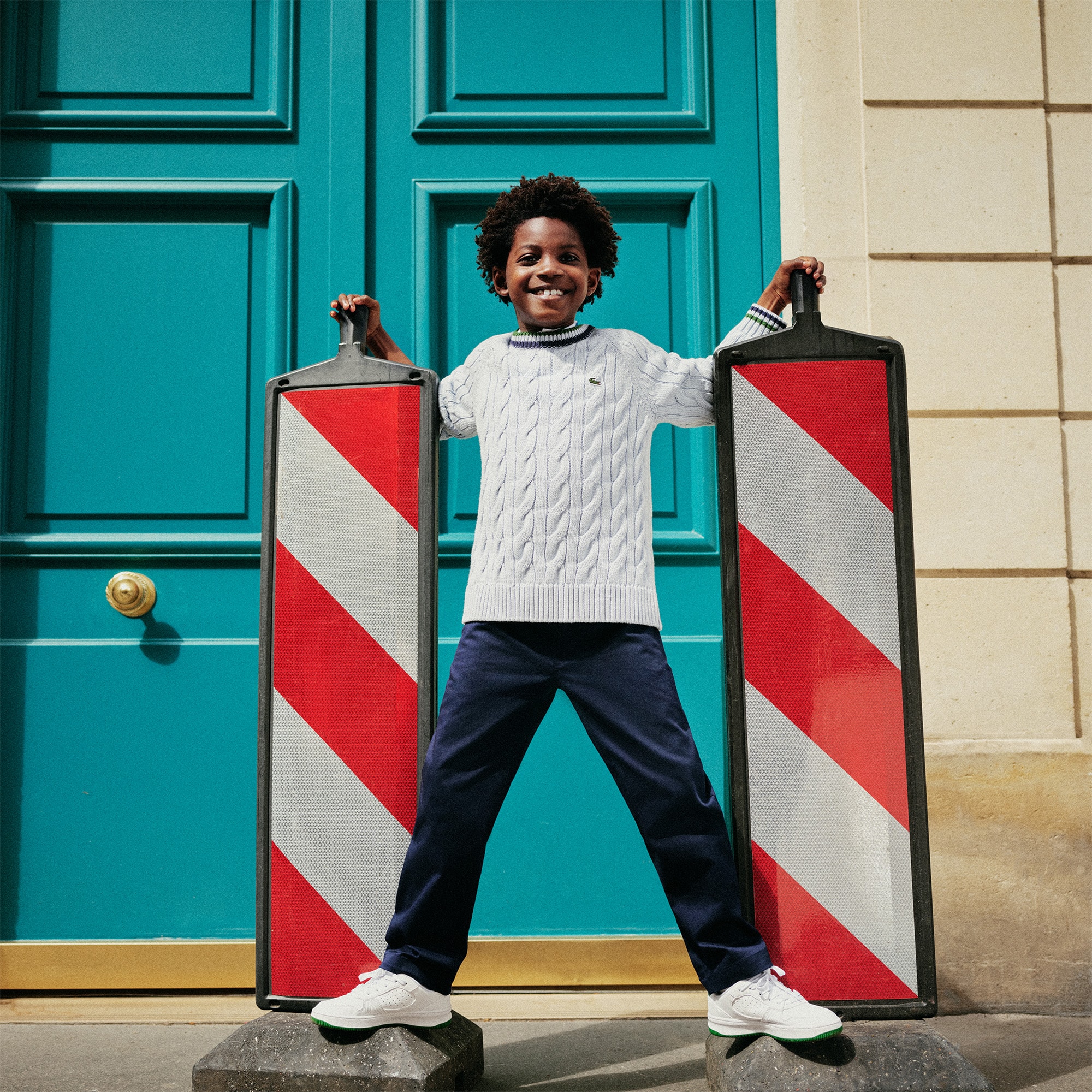 Boys' Cotton & Wool Crew Neck Sweater