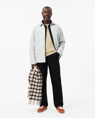 Men's Regular Fit Velour Shirt