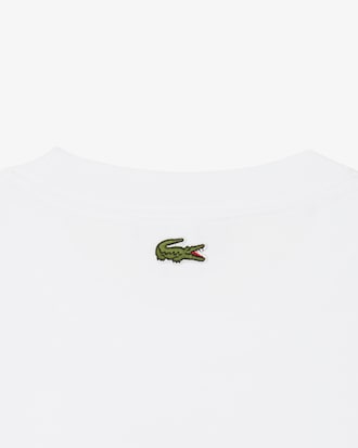 Men's Tennis Court Print Cotton T-Shirt