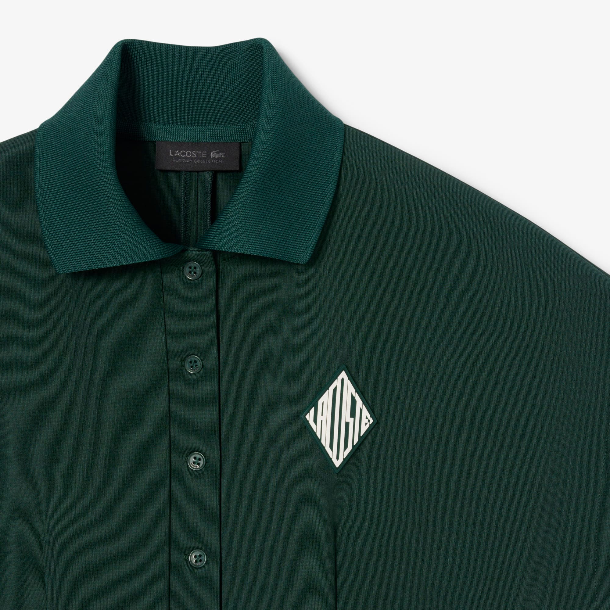 【LACOSTE】 ★ Wool Pleats Polo Dress ★ Wool 100% Women's Runway Pleated Polo Dress - undefined - New In 2025