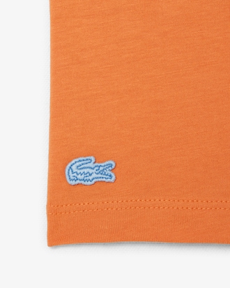 Badge Accent Cotton T-Shirt