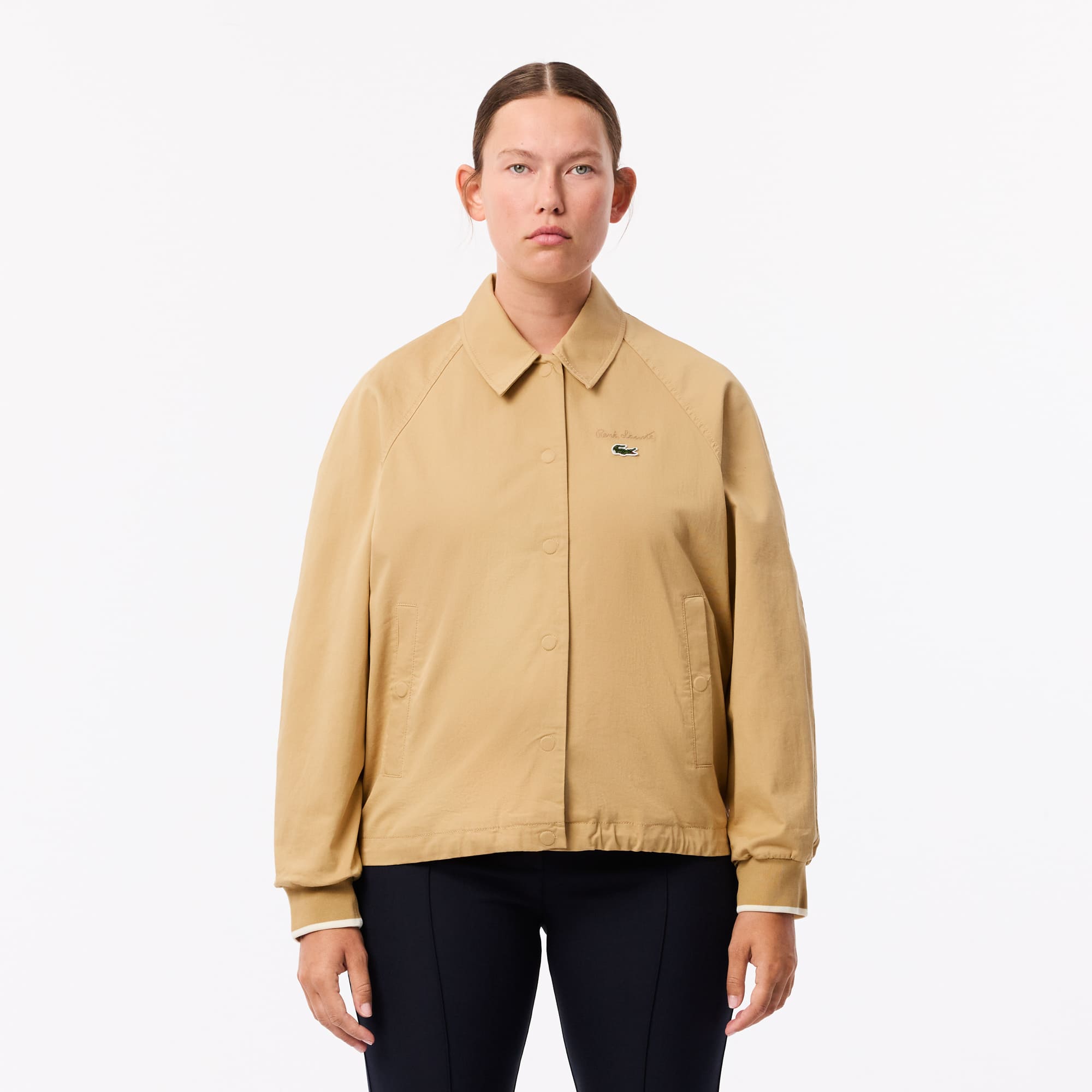 LACOSTE MA-1スタイルジャケット ベージュ FR 48 / US S LACOSTE MA-1スタイルジャケット ベージュ FR 48 / US S Men