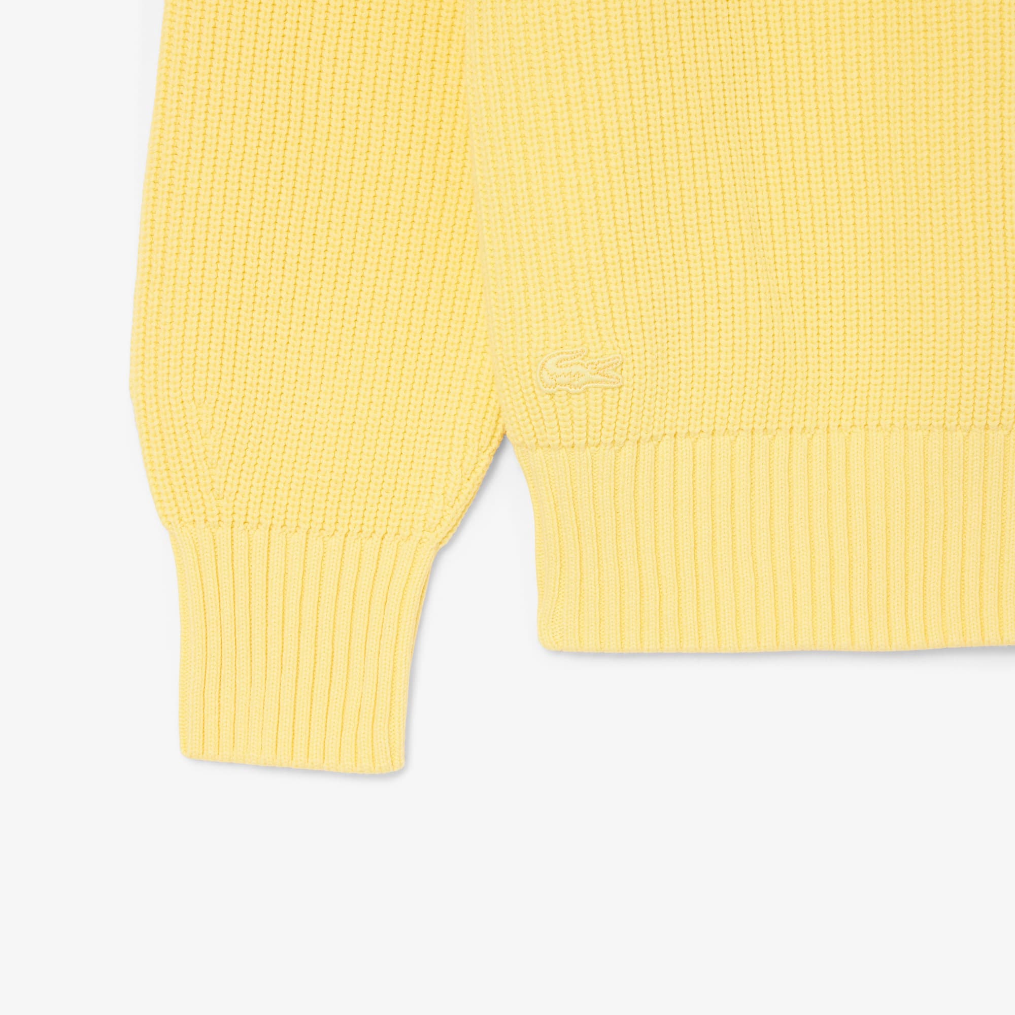 DECEMBERMAY Logo pattern Rib knitイエロー Pearl Rib Knit Badge Accent Sweater - Sweaters & Sweatshirts - New