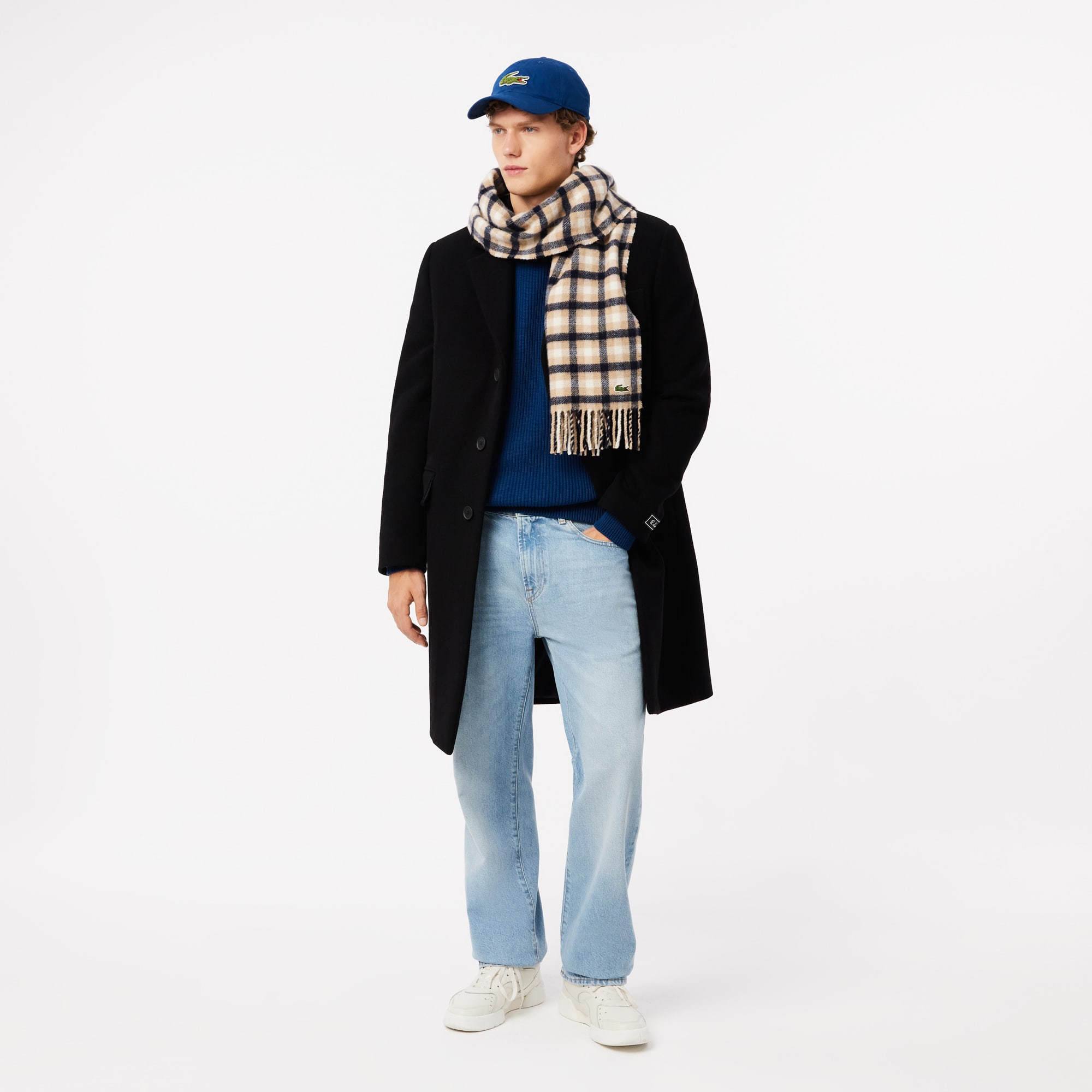 LACOSTE、トレーニングセーター セール】 フラワージャカードハイゲージニットセーター （ニット
