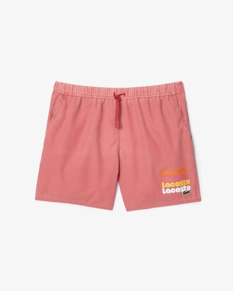 Men's Washed Effect Swim Trunks