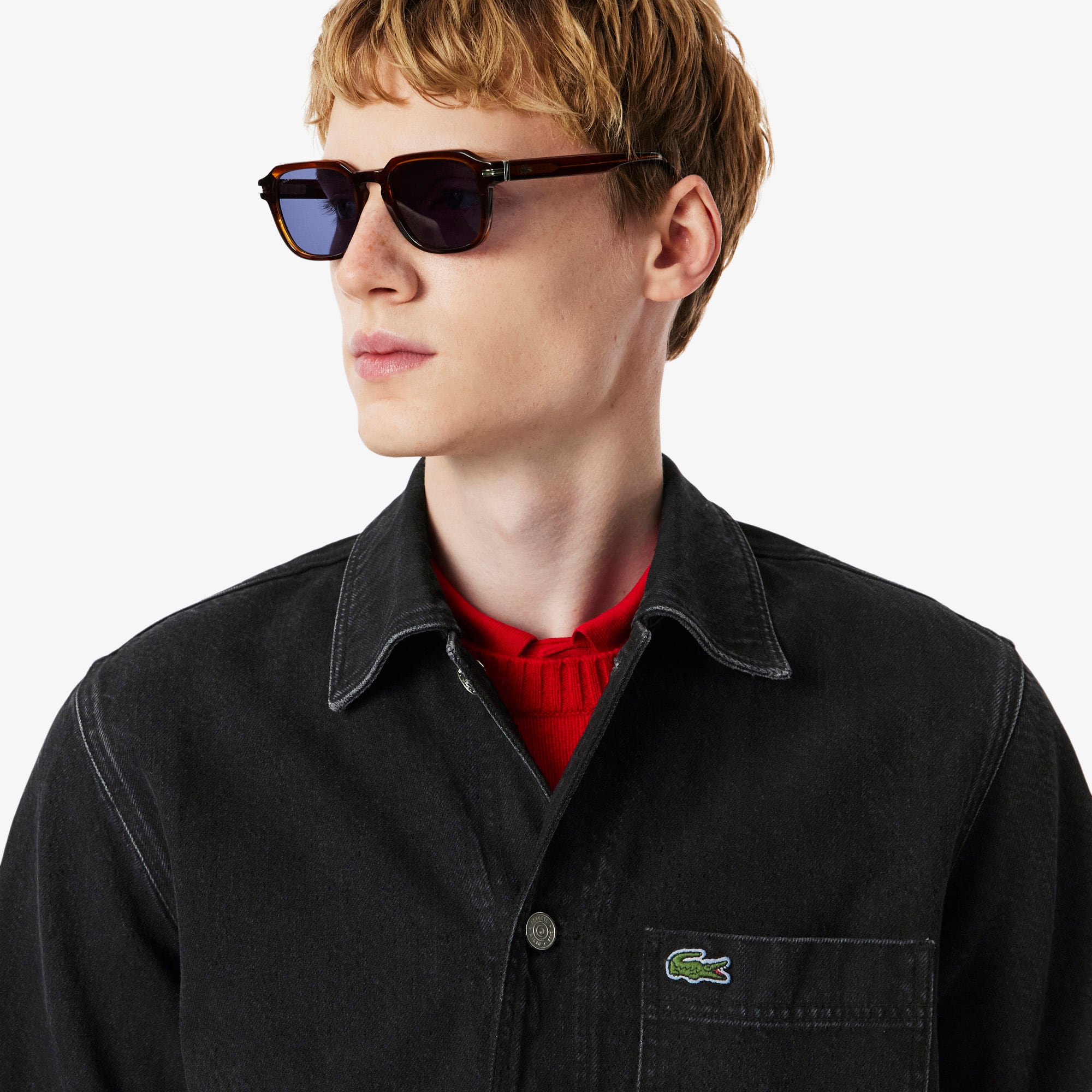 Men's Heavy Cotton Denim Overshirt - Button Down Shirts - New In