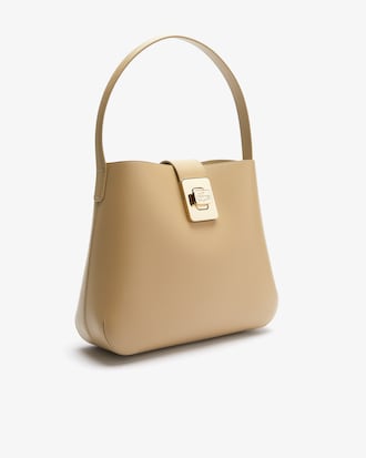 Women's Amelia Metal Clasp Leather Bag