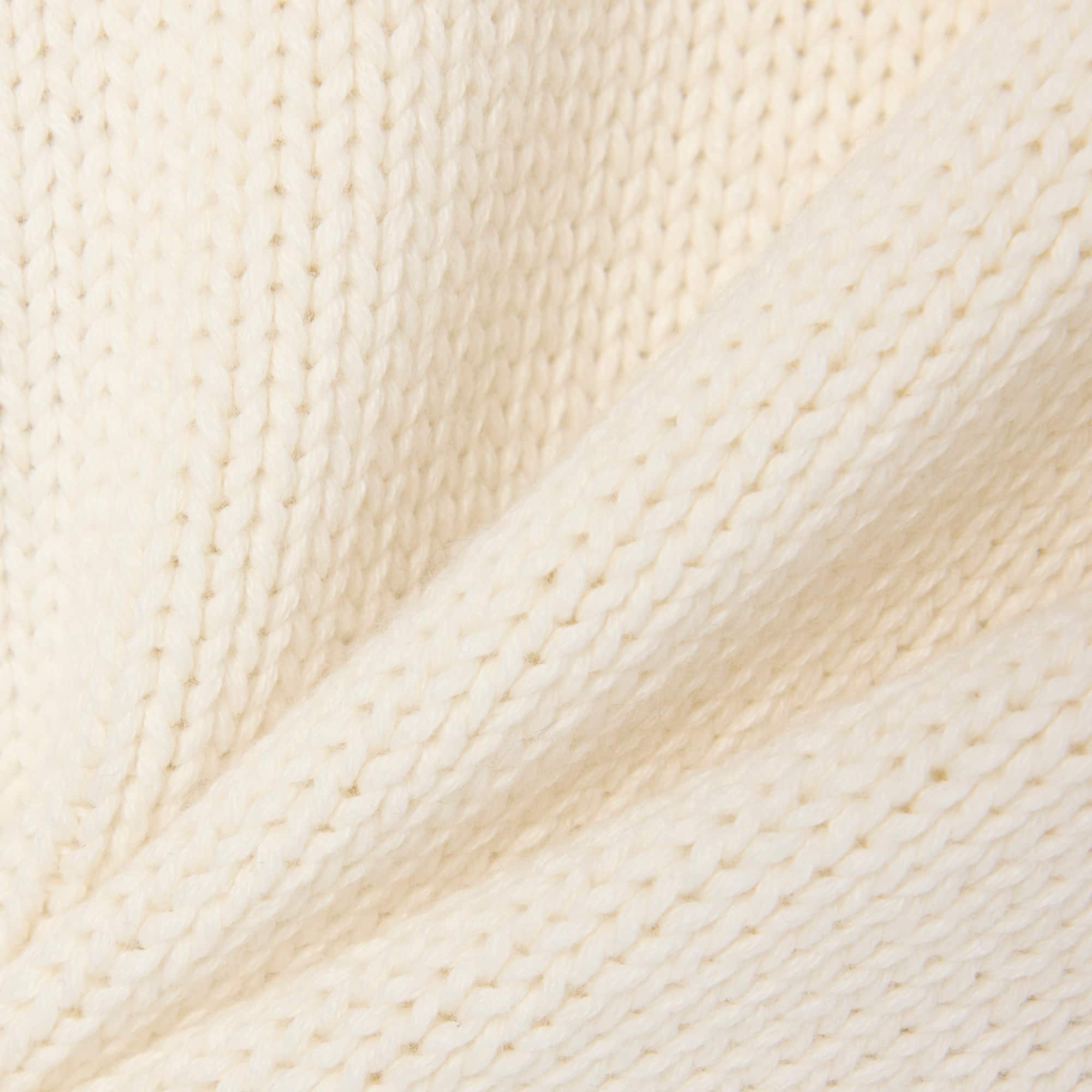 Cotton and Wool Crew Neck Sweater