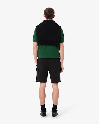 Men's Cotton Fleece Cargo Shorts